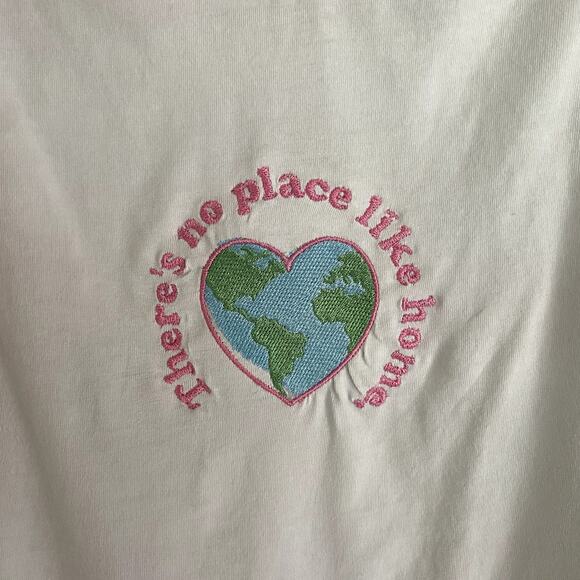 EARTH DAY SHIRT - Light Blue embroidered cami - Picture 2 of 5